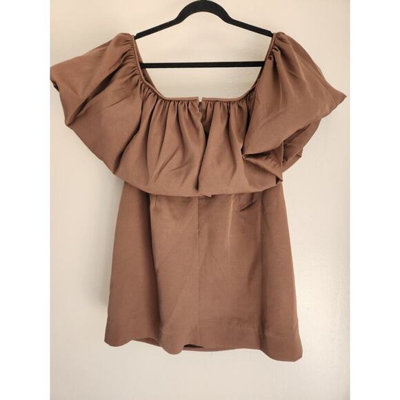 NWT Anthropoloie Nikita Mhaisalkar Off-The-Shoulder Bubble Mini Dress XL #MC415 - Picture 5 of 12